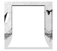 Fondos para Fotografia Fondo de Vinilo Blanco sólido for fotografía, Retrato, Arte, Producto, vídeo, Photozone, telón de Fondo for Estudio fotográfico(Vinyl 250X200cm)