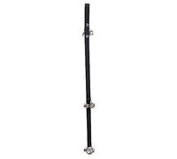 FONDOTIN 1 Pieza Cuerda para Timbre de Puerta de Mascotas Campana SOGA Campanero pequeño Cuerda para Timbre con Alarma para Perros Cuerda de tracción para Mascotas cinturón Trenzado Black