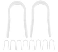 FONDOTIN 10 Clips de Plástico en Forma de U para Corrección Nasal Accesorio de Belleza para Nariz Pinza Adelgazante y Moldeadora para Uso Diario y Cuidado Facial