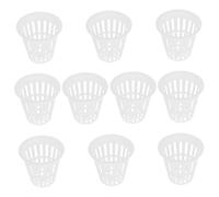 FONDOTIN 10 Piezas Cestas de Malla Plásticas para Hidropónico Macetas para y Jardinería Resistentes y Duraderas para Plantas Interiores y Exteriores