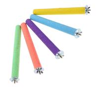 FONDOTIN 10 Piezas Percha para con Lijada para Molienda de Uñas Soporte Resistente para Jaulas de Periquitos Cacatúas y Conures Accesorio para y Bienestar de Patas