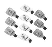 FONDOTIN 10 Piezas Tapones de Extremo de Riel Cortina de Hierro Robusto Tope Final Recambio para Pistas de Cortinas Instalación Sencilla Uso Residencial y Comercial