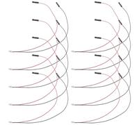 FONDOTIN 10 Terminales de Cable Macho a Hembra 2 Pines Conector de Bloque de Terminales para Conexión de Sensor de Placa de Circuito Resistente al Calor para Sistemas Automatizados