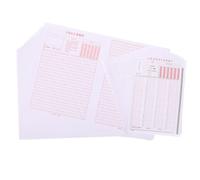 FONDOTIN 100 Hojas de Respuestas Tamaño Carta para Exámenes de Servicio Civil Paquete de Cuadernillos 60 Hojas para Ensayo para Opción Múltiple Formato Oficial para Simulación