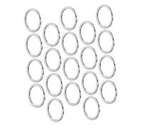 FONDOTIN 100 Piezas Anillas Llaveros Metal Duraderas Aros Planos Resistentes para Llaves y Manualidades Diy