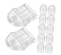 FONDOTIN 100 Piezas Tapones de Polvo para USB-c Protección para de Carga Tapones de PVC para Smartphones y Tablets Tipo-c Transparentes