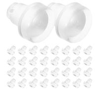 FONDOTIN 100 Piezas Tapones Transparentes para Patas de Sillas Unidades Protectores Antideslizantes de PVC Suave Φmm para Muebles Cubiertas Redondas para Tubos Antidesgaste y Protección de