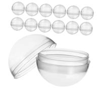 FONDOTIN 100 piezas Unidades de Bolas Transparentes Rellenable para Máquina Expendedora Cajas Redondas para Fiestas y Regalos Creativos