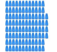 FONDOTIN 100 Piezas Unidades Fundas Protectoras para Enchufe Cubiertas Antidesgaste de Plástico para Conectores de Accesorio Práctico para Prolongar Vida Útil de Cables Ethernet