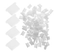 FONDOTIN 100 Piezas Unidades Tapones Antipolvo USB C Protector para Puerto de Carga Compatible con iPhone Silicona Transparente Fácil Instalación