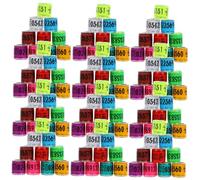 FONDOTIN 100piezas Anillo para Pata De Colorido Banda para Patas De Mensajera Suministros para Distinguir Aves De Corral Anilla De Aluminio para De Granja o Exhibición