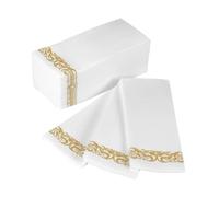 FONDOTIN 100piezas Servilletas de Papel Motivos Dorados Servilletas para Cena Fiestas de Cumpleaños y Despedidas de Soltera Unidades