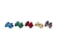 FONDOTIN 10piezas Tocado De Lazo para Perro Lentejuelas Tocados para Mascotas Incrustaciones De Gemas De Imitación Aros Pelo Accesorios Pelo De Fiesta Color Aleatorio