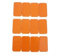 FONDOTIN 12 Cajas de Hojalata con Tapa Deslizante 60x34x11 Mm, Envases para Bálsamo Labial y Jabón, Color Naranja, Juego Compacto para Cuidado Personal y Viaje