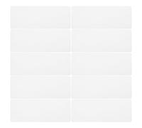 FONDOTIN 12 Marcadores de Punto de Cruz sin Estampado 7x19 Cm, Tela de Algodón Borde Claro, Kit para Manualidades Diy, Marcapáginas Bordado para Proyectos de Iniciación y Lectura