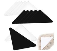 FONDOTIN 12 Piezas Cinta de Doble Cara para Alfombras Antideslizante Reutilizable Fácil de Cortar y Limpiar para Suelos Muebles