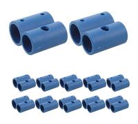 FONDOTIN 12 Piezas Clips para Rieles de Inodoro Abrazadera de Tubo Forma de Soporte de Cojín Elevador de Asiento de Inodoro Clips de Seguridad para Marco de Diámetro Interior