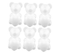 FONDOTIN 12 Piezas de Espuma para Manualidades Osos de 20 CM y Corazones de 10 CM Kit de Bricolaje Figuras de Goma EVA para Decoración y Proyectos Creativos de San Valentín