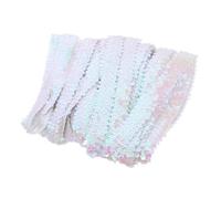 FONDOTIN 13m Cinta Elástica De Lentejuelas Para Manualidades y Decoraciones De Fiestas Para Diademas Cintas De Cintura y Accesorios De Baile