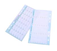 FONDOTIN 14 hojas Recambio Hojas Perforadas Planificador Personal Diario y Mensual sin Fecha para Carpeta de Anillas Papel Grueso Resistente para Organización y Planificación Flexible