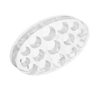 FONDOTIN 15agujeros Portavasos Para Tinta De Soporte Ovalado Para Depósito De Pigmentos Con Orificios Contenedor De Tinta Organizador Para Suministros De