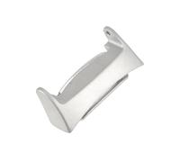 FONDOTIN 1pieza Conector De Correa De Cuero Para Smartwatch Gear Hebilla De Rápido Acceso Fácil Instalación y Estilo Elegante Plata