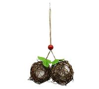 FONDOTIN 1pieza Nido De Pájaro Hecho Mano Material Natural para Aves Decoración De Nido Colgante para Hummingbirds Estilo Aleatorio Accesorio para Criar Pájaros para Jardines y