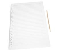 FONDOTIN 2 Juegos Reglas Plantilla Multi Funcional Espaciado Transparente Regla Plástica Recta para Exámenes Escritura Caligrafía Dibujo Escolar y Diario