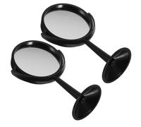 FONDOTIN 2 Lentes Ópticas Giratorias Negro para Laboratorio de Física y Química, Espejo Cóncavo y Convexo de Pp Diseño Ahorrador de Espacio y Ajuste Fácil de Ángulo