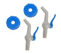 FONDOTIN 2 Piezas Adaptador de Válvula de Cierre para Tanque de Agua Ibc Conector de Grifo Roscado de Plástico Diseño Prueba de Fugas para Uso Industrial y Doméstico Compatible con Válvulas