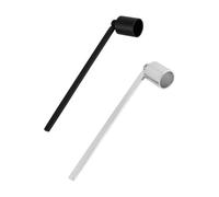 FONDOTIN 2 Piezas Apagavelas de Aleación con Mango Ergonómico Extinguidores de Mecha para Velas Tarros Profundos de Negro y Plateado para Regalo Elegante