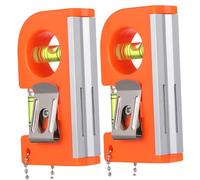 FONDOTIN 2 Piezas Burbuja Magnético Regla de Aluminio Portátil para Nivelación Precisa Calibrador Mini para Colgar Fotos y Cuadros Herramienta Práctica para Hogar y Oficina