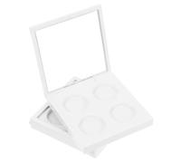 FONDOTIN 2 Piezas Estuche de Maquillaje con Compartimentos y Ventana para Sombras y Barras de Labios Caja Magnética Organizadora para Cosméticos Portátil y Duradera
