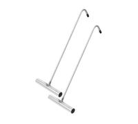 FONDOTIN 2 Piezas Gancho Inoxidable para Tapas de Alcantarilla y Puertas Enrollables Gancho T Resistente para y Herramienta Pesada Multifunción de Uso Seguro y Práctico