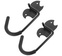 FONDOTIN 2 piezas Gancho Pared para Bicicletas y Escaleras con Protección Antirrayas para Almacenamiento Garaje Organizador Multifunción