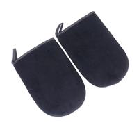 FONDOTIN 2 piezas Guantes Aplicadores para Autobronceado de Negros Cómodos Pelusas para Aplicación Uniforme y Natural