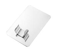 FONDOTIN 2 piezas Paletas de Mezcla para Uñas con Anillo de Dedo Paleta de Pintura de Acero Inoxidable Mediana para Esmalte y Maquillaje Profesional