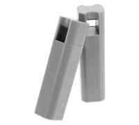 FONDOTIN 2 Piezas Pomos para Cuerda de Persiana Plástica con Agarre Ergonómico Accesorios para Cortinas Verticales y Enrollables Peso Decorativo Antideslizante Gris