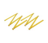 FONDOTIN 2 Piezas Regla Plegable de Madera Regla Métrica Compacta con Secciones Flexibles Resistente y Precisa para Carpintería Construcción y Tareas Escolares