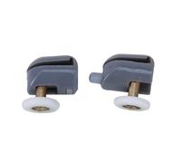 FONDOTIN 2 piezas Rodamientos y Ruedas para Mampara de Ducha Diámetro Compatibles con Puertas de Vidrio Material Abs y Aleación Resistente Repuesto Superior Inferior para Puertas