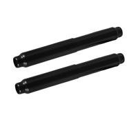 FONDOTIN 2 Piezas Rodillo de Repuesto para Porta Papel Higiénico de Acero Inoxidable con Resorte Flexible y Liberación Rápida Compatible con Soportes de Baño Estándar de Negro y Cromado