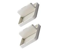 FONDOTIN 2 piezas Soporte Plegable para Cocina Organizador Multifunción para Tapas de Ollas Cucharas y Utensilios Diseño Compacto y Resistente para Encimeras Color Beige