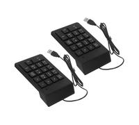 FONDOTIN 2 Piezas Teclado USB Teclas Portátil para Contabilidad Financiera Compatible con Ordenador Portátil PC Notebook Diseño Compacto y Teclas Rápidas