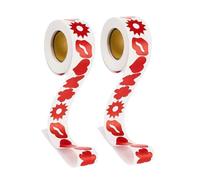 FONDOTIN 2 rollos Pegatinas para Tomar Sol Autoadhesivas de Resistentes la Decoloración Papel Seguro para Cuerpo Brazos Cara y Manos Diseño Fácil de Despegar y Decorar