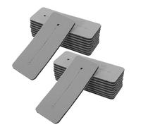 FONDOTIN 20 Piezas Almohadillas para Permanente de Cabello 20 Unidades Gris, Almohadilla de Alta Tenacidad Aislante Térmica, Estera para Rizado Profesional en Salón, Accesorio Reutilizable