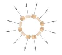 FONDOTIN 20 Piezas Soporte de Madera para Tarjetas y Fotos con Pinzas Decorativas para Mesa Portanúmeros y Porta Tarjetas para Bodas Fiestas y Organización de Oficina