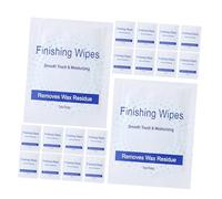 FONDOTIN 20 piezas Toallitas para Eliminación de Cera Depilatoria Unidades Toallitas Desechables para Limpieza de Residuos de Cera y Aceite tras Depilación Uso Corporal y Facial