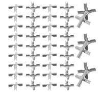 FONDOTIN 200 Clips Cruzados para Red Antirrobo Invisible, Abrazaderas de Acero Inoxidable 2.0 Mm, 200 Piezas para Conexión Segura de Redes de Protección en Ventanas y Sistemas Industriales