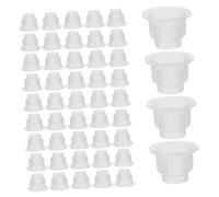 FONDOTIN 200piezas Tapón De Botella De Aromaterapia Transparente Reemplazo De Tapa Para Perfumes y Aceites Esenciales Compatible Botellas Difusoras Para Coche o Hogar
