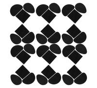 FONDOTIN 24 Protectores Autoadhesivos para Suelas de Zapatos Negros Parches Antifricción de Goma 3 Formas Gota D y Cuadrado Almohadillas Antideslizantes y Silenciosas para Tacones